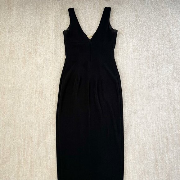 Vintage Roberta Black Sleeveless Maxi Dress 11/12 - Picture 4 of 13